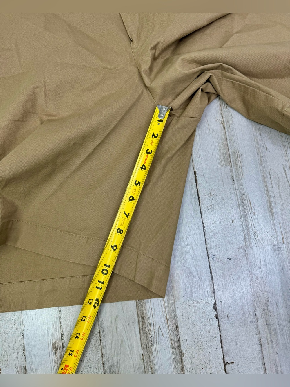 Oak Hill Shorts Mens 48 Khaki Stretch Chino Big & Tall Flat Front 10 Inseam NWT - Picture 10 of 12